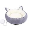 Sophie Plush Cat Bed with Pom-Pom, Orthopedic Relief view 3