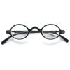 Lanomi Mini Round Reading Glasses for Women and Men, Black, 1.0 Magnification view 1