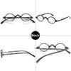 Lanomi Mini Round Reading Glasses for Women and Men, Black, 1.0 Magnification view 3