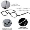 Lanomi Mini Round Reading Glasses for Women and Men, Black, 1.0 Magnification view 4