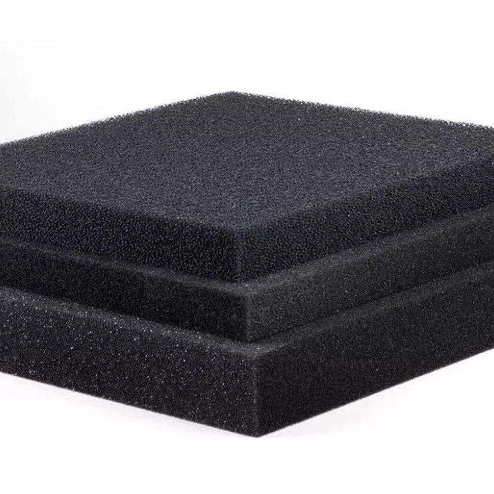 50 cm x 12 cm x 2 cm Black Filter Foam for Aquariums