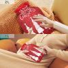 Hot Water Bottle, 2 L, Soft Plush Cover, Leakproof Screw Cap, Red Christmas Tree view 2