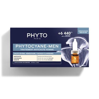 PHYTO Phytocyane Men Anti-Hair Loss Treatment, 12 x 3.5 ml