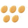 5 Honeycomb-Shaped Seaweed Cotton Bath Sponges view 1