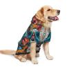 Pet Hooded Sweatshirt with Floral Butterfly Skull Design, Sizes M and L view 2