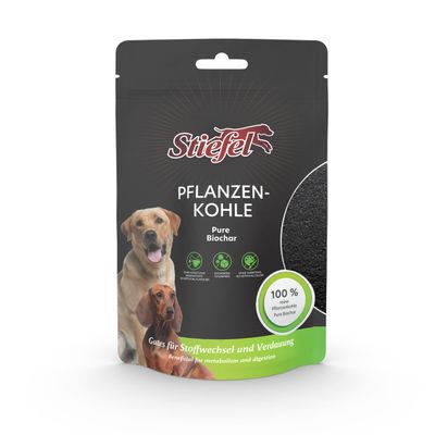Stiefel Plant Charcoal for Dogs, 100% Pure Plant Charcoal, Supports Healthy Digestion, 50g