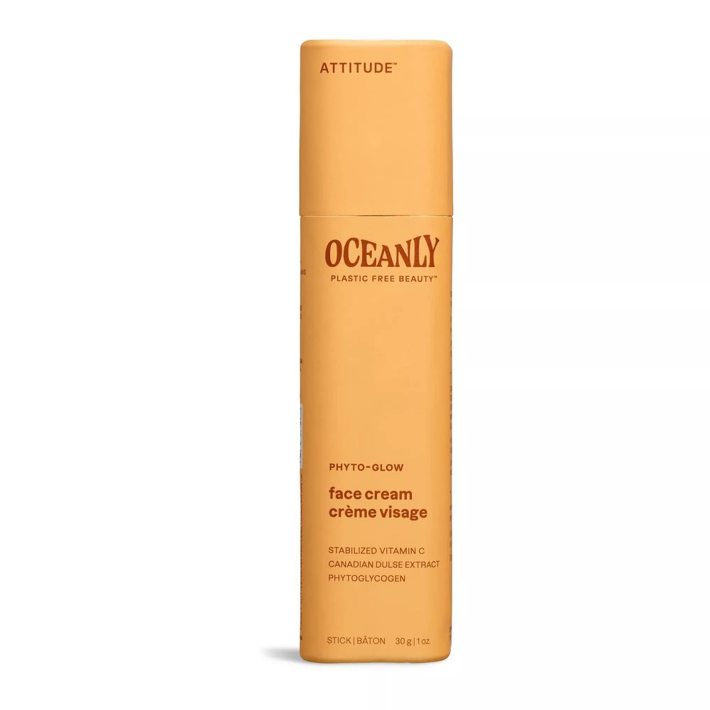 ATTITUDE Oceanly PHYTO GLOW Face Cream Stick, Unscented, 30 g