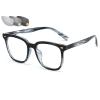 bergroer Photochromic Reading Glasses, Square Frame, Color-Changing HD Anti-Glare Glasses for Men and Women, C3, +1.00 view 1