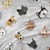 Soft Fluffy Throw Blanket for Double Beds, Cute Cats and Dogs, 150 x 130 cm view 2