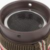 Ceramic Moxibustion Cup, Stainless Steel and Fabric, Coffee view 4