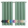 MENGH Blackout Curtain for Bedroom or Children's Room, Thermal and Sound-Reducing, Green, 120 x 200 cm (H x W) view 1