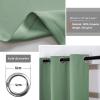MENGH Blackout Curtain for Bedroom or Children's Room, Thermal and Sound-Reducing, Green, 120 x 200 cm (H x W) view 3