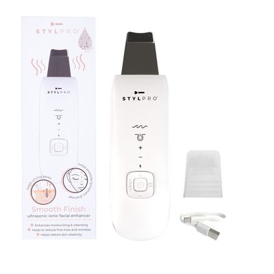 STYLPRO Smooth Finish Facial Skincare Tool with Ultrasonic and Ion Technology