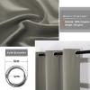 MENGH Blackout Curtain Panel, Noise-Reducing, Soft, Green Gray, 1 Piece, 280 x 160 cm (H x W) view 3