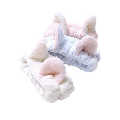 Cotton Elastic Cosmetic Headband with Cat Ears