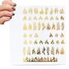 6 Sheets 3D Flame Nail Art Stickers view 1