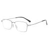 Men's Reading Glasses, Square Full-Frame, Blue-Light Blocking, Lightweight, Anti-Glare, Silver, +3.00 view 1