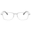 Men's Reading Glasses, Square Full-Frame, Blue-Light Blocking, Lightweight, Anti-Glare, Silver, +3.00 view 2