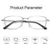 Men's Reading Glasses, Square Full-Frame, Blue-Light Blocking, Lightweight, Anti-Glare, Silver, +3.00 view 3