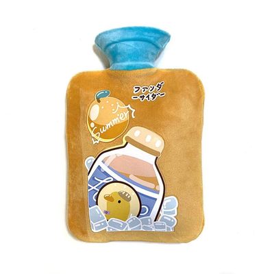 Uteruik Hot Water Bottle with Short Plush Cover, 500 mL