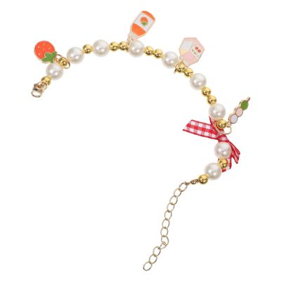 BCOATH Pet Necklace with Adjustable Design and Decorative Beads