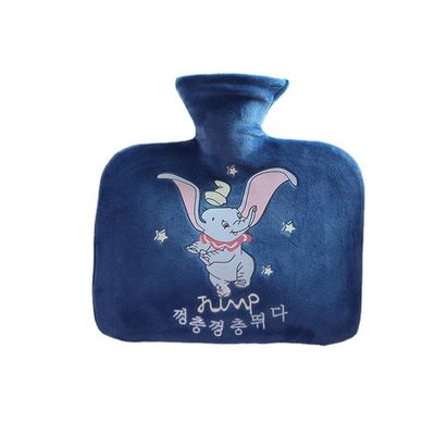 Uteruik Hot Water Bottle with Short Plush Cover, 1,000 mL (#H)