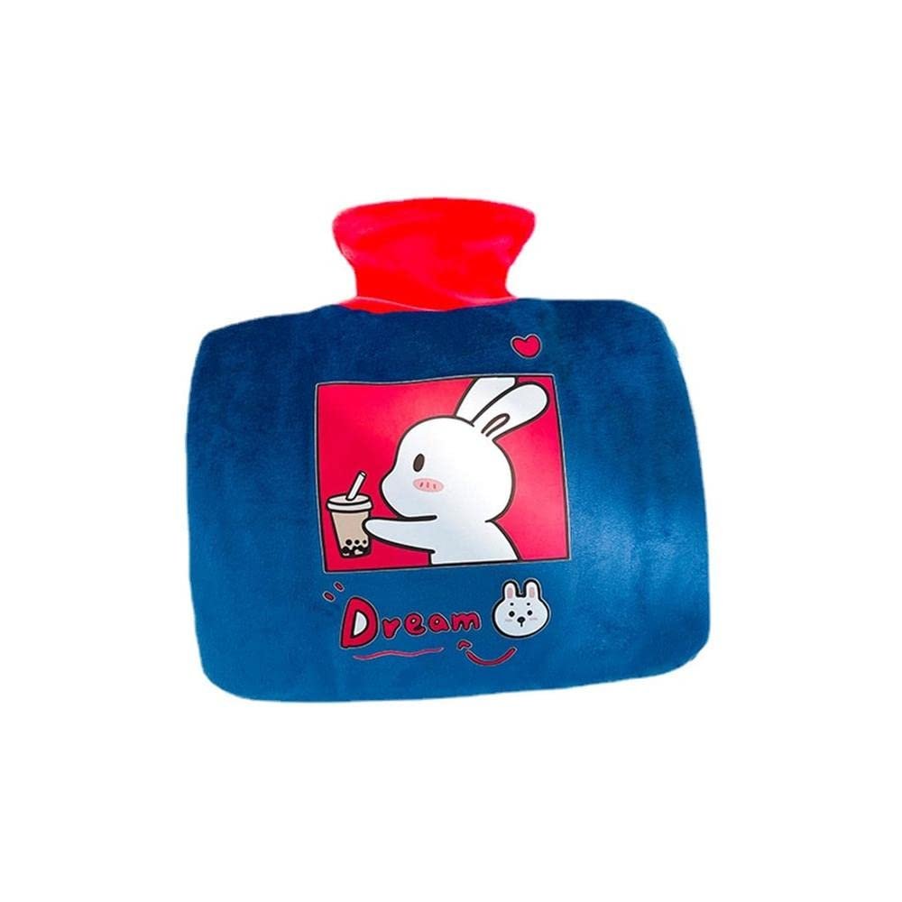 Uteruik Hot Water Bottle with Soft Fleece Cover, 1,000 mL, for Pain Relief and Hot/Cold Therapy