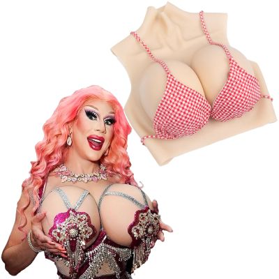 YINSUCDS Silicone Breast Plate for Crossdressers, Cosplay and Drag