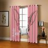 ZAPVI Blackout Curtains, Pink Large-Eared Animal Pattern, 2-Piece Set, 117 x 138 cm view 1