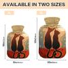 2L Hot Water Bottle with Cover, Cats in Moonlight view 2
