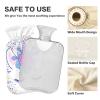 2L Hot Water Bottle with Cover, Cream Magic Unicorn Floral view 3