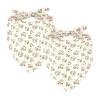 2-Piece Floral Dog Bandanas, Washable view 1