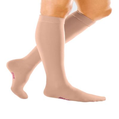 medi mediven forte Compression Stockings, CCL 2, Size III, Small Foot, Caramel