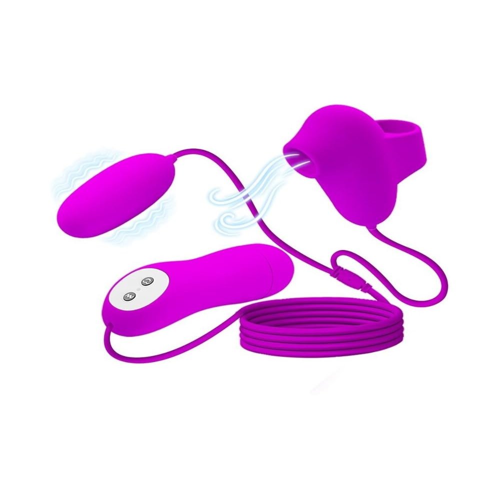 PRETTY LOVE Vibrating and Suction Bullet