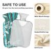 Mnsruu Hot Water Bottle with Floral Pattern, White view 3