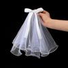 Ericetion Dog Wedding Veil Bow Headpiece view 4