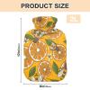 Mnsruu 2 L Hot Water Bottle with Soft Cover, Orange Bee Design view 2