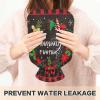 Mnsruu Christmas Wreath Hot Water Bottle with Cover, 2 L view 4