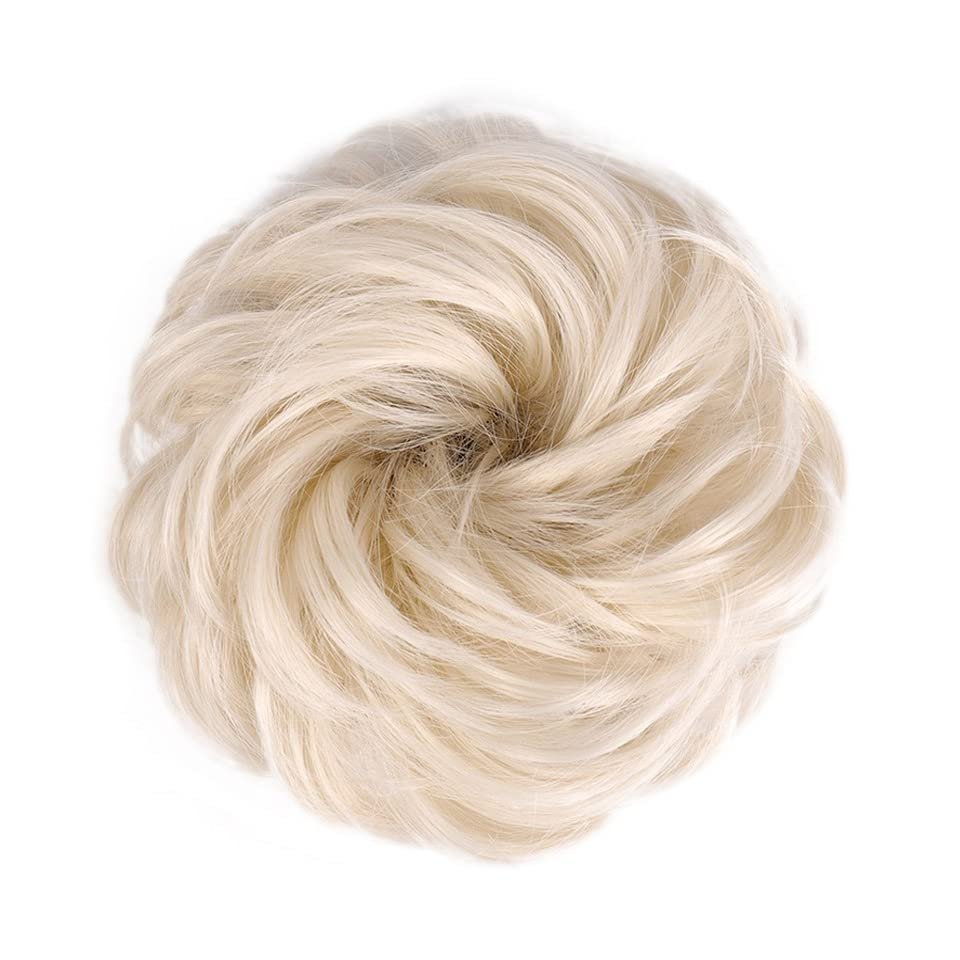 Synthetic Curly Donut Chignon Hairpiece – Messy Bun Scrunchie