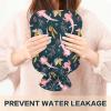 2 L Hot Water Bottle with Cover, Cute Pink Axolotl and Seaweed Design view 4