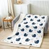 Kawaii Whale Fleece Blanket, 50 x 60 in view 1