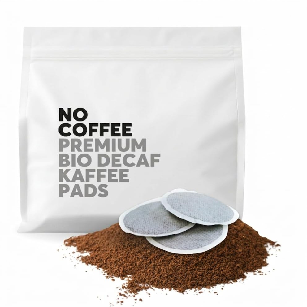 No Coffee Premium Organic Decaf Coffee | Water-Decaffeinated Coffee Beans | Caffeine-Free Ground Coffee | Decaf, 18 Pods (1 Pack)