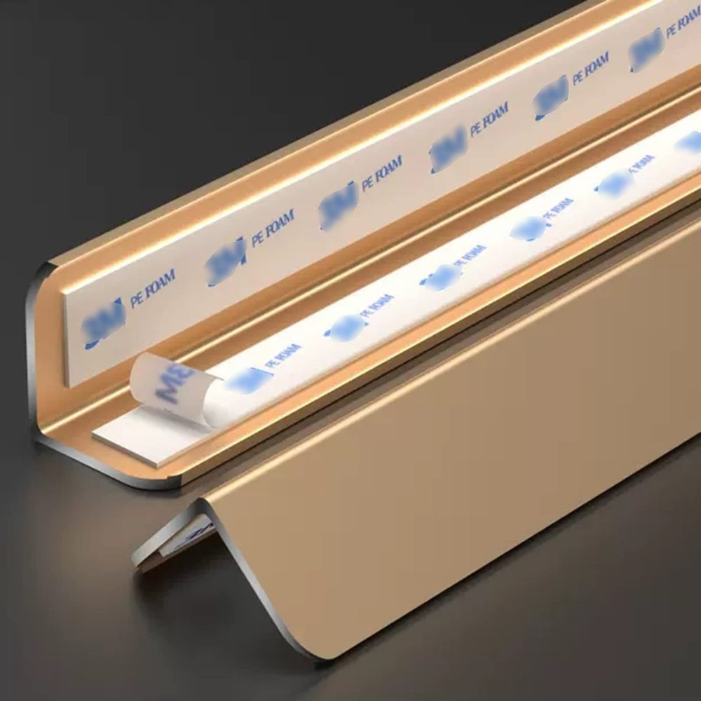 Gold Aluminum Corner Protector, 4 cm x 90 cm
