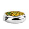 Round Sunflower Pill Box with Two Compartments view 3