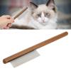 Pet Hair Removal Comb with Wooden Handle view 2