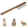 Pet Hair Removal Comb with Wooden Handle view 3