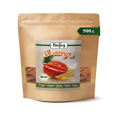 Biojoy Organic Dried Mango, Brooks Variety, Natural, 500 g