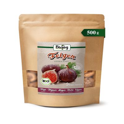 Biojoy Organic Dried Figs, Whole and Unsulfured, 500 g