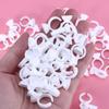 Beavorty 500-Piece Tattoo Ring Cups, Pigment Holders for Makeup and Tattoos, Transparent view 4