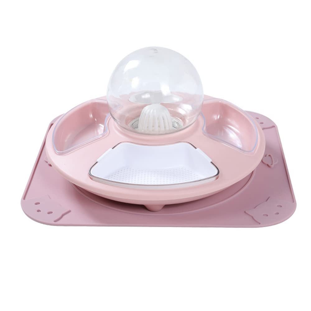 ACSUZ Automatic Drinking and Feeding Bowl for Dogs and Cats, B Powder